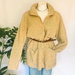 v i n t a g e :: Grannycore Long Nubby Slouchy Knit Cardigan Sweater